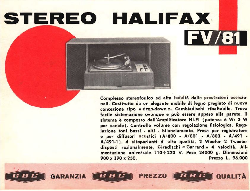 GBC Stereo Halifax FV-81